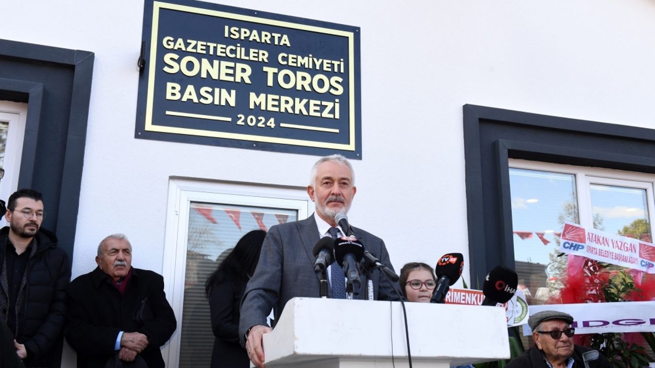 Isparta Gazeteciler Cemiyeti Soner Toros Basın Merkezi açıldı