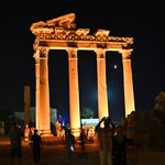 Antalya Side Antik Kenti'nde 'kanlı Ay' tutulması izlendi