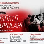 OKÜ Resim Bölümü’nde Lisansüstü Başvurular Başladı