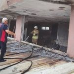 Arsuz'da İş Yeri Yangınında Facia Önlendi