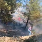 Narlıca’da Ormanlık Alanda Yangın Çıktı!
