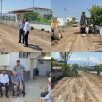 Karaçarlı’da sıcak asfalt öncesi yol çalışması