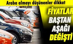 Araba Almayı Düşünenler Dikkat! Fiyatlar Büyük Değişti