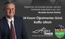 Düziçi Belediye Başkanı Alper Öner'den Anlamlı Öğretmenler Günü Mesajı