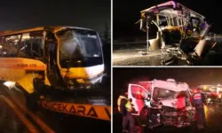 Eskişehir'de Trafik Kazası: Kontrolden Çıkan Otobüs, Karavan ve Otobüse Çarptı