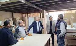 İyi Parti Osmaniye Belediye Başkan Adayı Alpaslan Koca, Sanayi Sitesi Esnaflarını Ziyaret Etti