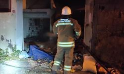 İskenderun'da metruk binada yangın çıktı
