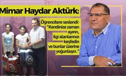 Mimar Haydar Aktürk Yarı Yıl Tatil mesajında Depremde Hayatını Kaybeden Öğretmen ve Öğrencileri Andı