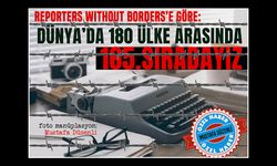 Türkiye Basın Özgürlüğünde Dünya'da 165.Sırada