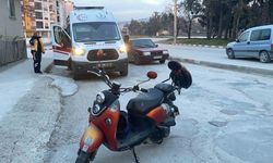 Alkollü baba motosikletle kaza yaptı, oğlu yaralandı