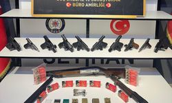 Adana'da 13 ruhsatsız silah ele geçirildi