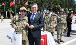 Antalya'da 18 engelli genç temsili askerlik yaptı