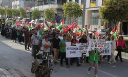 Hatay'da Filistin'e destek yürüyüşü yapıldı