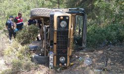 Antalya'da uçuruma yuvarlanan safari aracındaki 1 turist öldü, 3 kişi yaralandı