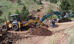 Burdur'un Karamanlı ilçesinde içme suyu hattına yayladan kaynak suyu getirildi