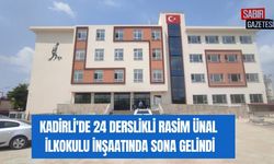 Kadirli'de 24 Derslikli Rasim Ünal İlkokulu İnşaatında Sona Gelindi