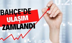 Osmaniye'nin Bahçe ilçesinde ulaşım zamlandı