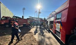 Isparta'da soğuk hava deposunda çıkan yangın söndürüldü