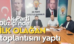 AK Parti Düziçi'nde İlk Olağan Toplantı Yapıldı