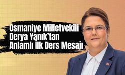 Milletvekili Yanık'ın İlk Ders zilinde Filistin Mesajı