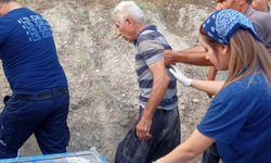 Osmaniye'de devrilen traktörün altında kalan sürücüyü itfaiye kurtardı