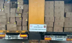 Adana'da iki tırda 23 ton kaçak tütün ele geçirildi