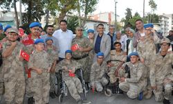 Mersin'de engelliler bir günlük askerlik sevinci yaşadı