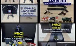Kadirli’de narkotik ve asayiş operasyonu  9 şüpheli tutuklandı