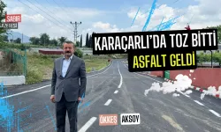 Karaçarlı’da Toz Bitti, Asfalt Geldi