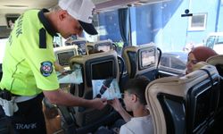 Hatay'da trafik ekipleri otogarda denetim yaptı