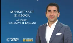 AK Parti Osmaniye İl Başkanı Mehmet Sadi Binboğa’dan Bayram Mesajı