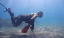 Bodrum'da gönüllü dalgıçlar deniz dibinden 168 kilogram atık çıkardı