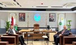 Başkan İba ve Kaymakam Yurdagül Bir Araya Geldi