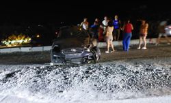 Samandağ'da refüje çarpan otomobil sürücüsü yaralandı