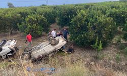 Adana'da iki otomobilin çarpıştığı kazada 2 kişi yaralandı