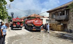 Burdur'da ahırda çıkan ve eve sıçrayan yangında 6 kişi dumandan etkilendi