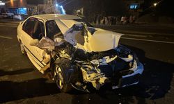 Düziçi Çevreyolu’nda Kaza Araç Otogaleriye Girdi