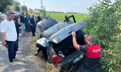 Düziçi’nde Otomobil Şarampole Yuvarlandı