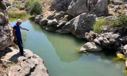 Kahramanmaraş'ta Kayalar Arasında Büyüleyici Göl
