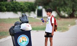 Mersinli 11 yaşındaki Aras'ın çevre duyarlılığı binlerce kişiye ulaştı
