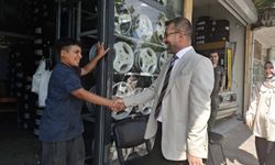 Ak Parti Kadirli İlçe Başkanı Hakan Örtlek'ten Çarşı Esnafı Ziyareti