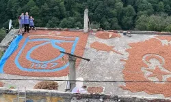 Fındıklarla Bayrak ve Trabzonspor Sevgisi