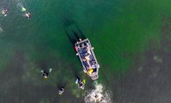 İzmit Körfezi'ndeki temizlik çalışmalarının güncel durumu su altı dalışıyla gözlemlendi