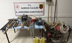 Samsun'da izinsiz kazı yapan 4 kişi suçüstü yakalandı