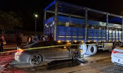 Adana'da kamyona çarpan otomobildeki 1 kişi öldü, 2 kişi yaralandı