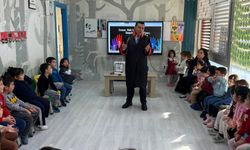 Anamur Cumhuriyet Başsavcısı Tanju Çatlı, anaokulu öğrencileriyle buluştu