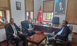 Aydıncık Kaymakamı Mehmet Çelik'e ziyaret