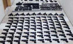 Hatay'da 90 ruhsatsız tabanca ele geçirildi