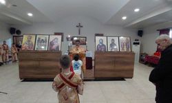 Hatay'da St. İlyas Rum Ortodoks Kilisesi'nde Noel ayini düzenlendi