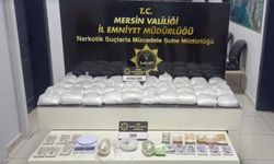 Mersin'de 38 kilo 590 gram sentetik uyuşturucu ele geçirildi